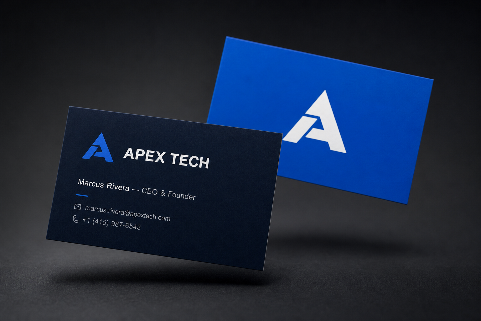 Apex Tech business card design