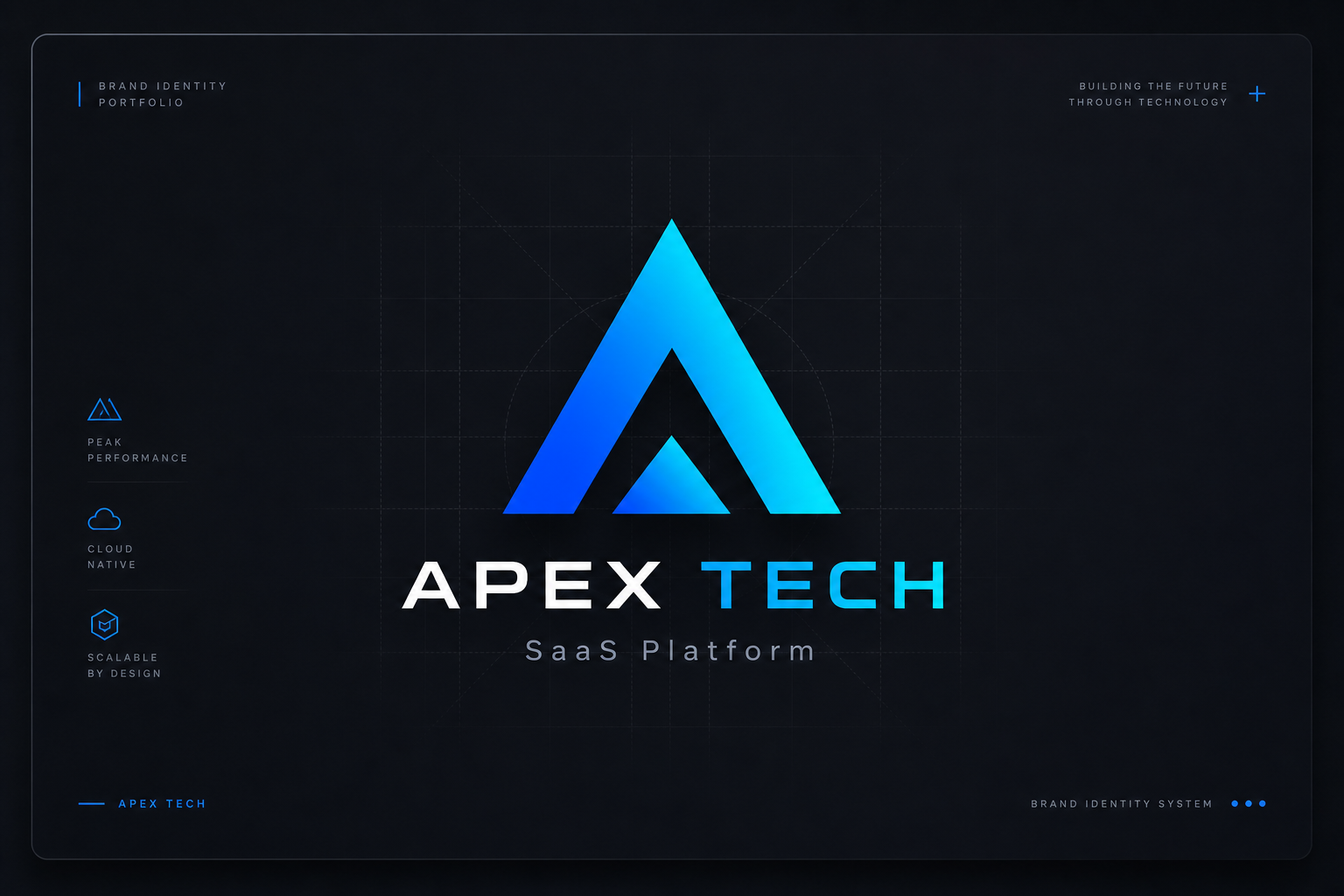 Apex Tech Identity — Branding design