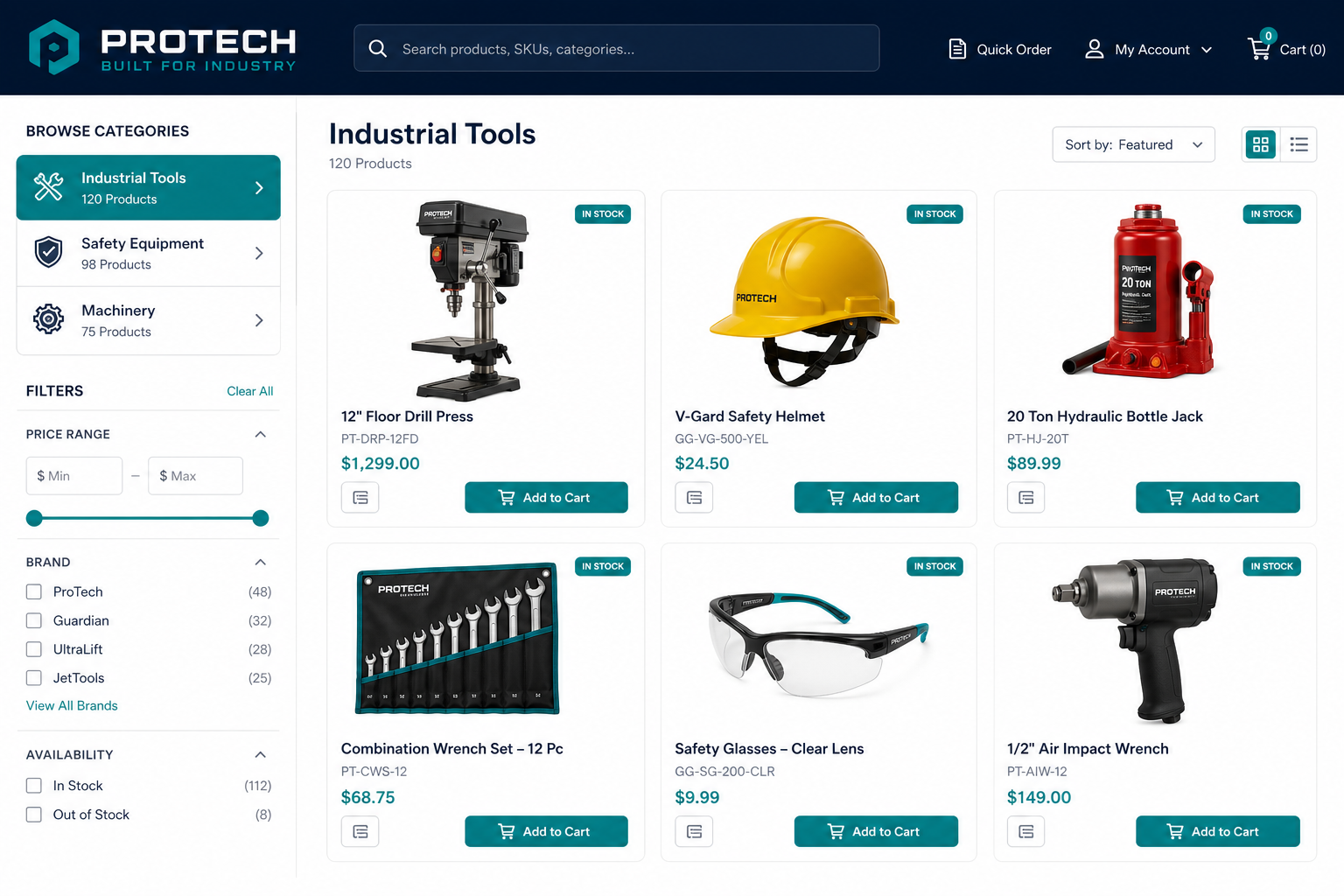 ProTech Catalog — Product Catalogs design