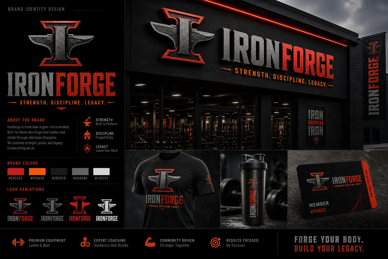 IronForge Gym Branding