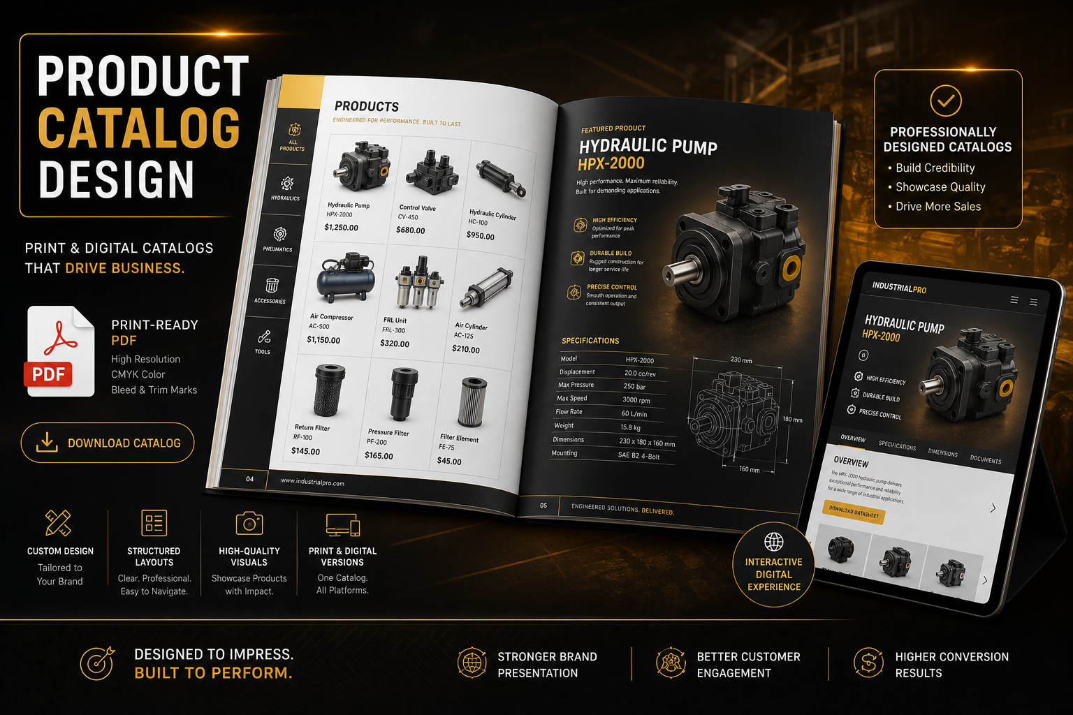 Product Catalog Design by Bold Logo Designs