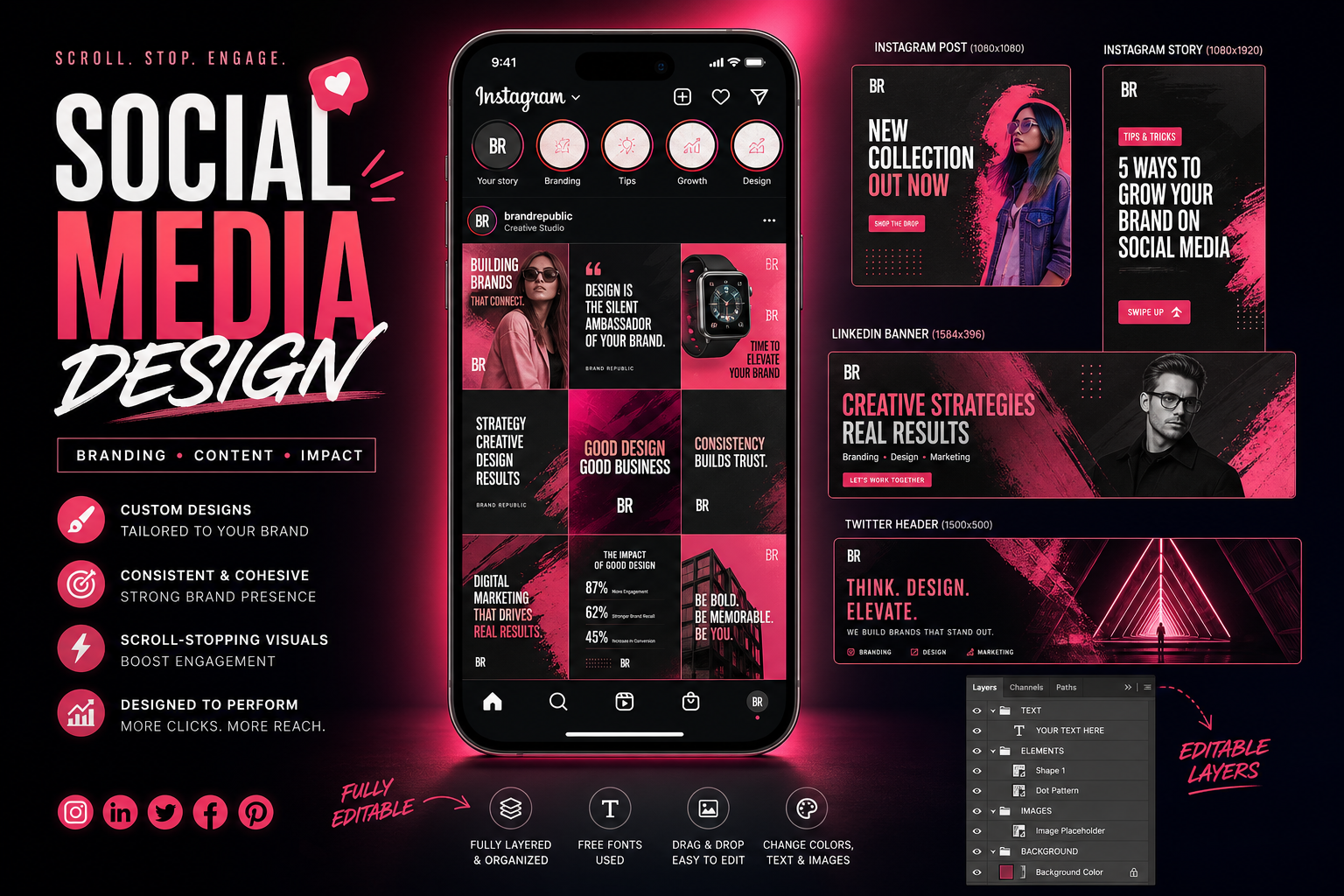 Social Media Design by Bold Logo Designs