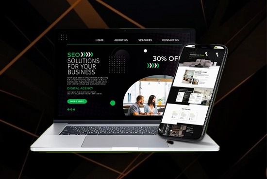 SEO agency mockup design